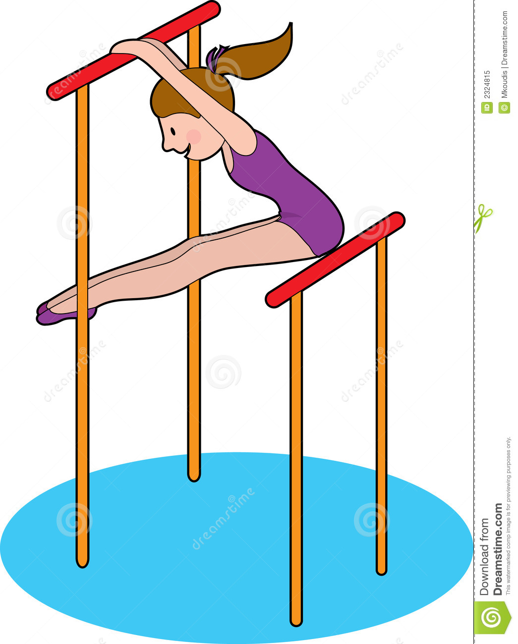 Gallery For   Gymnastics Bars Clipart
