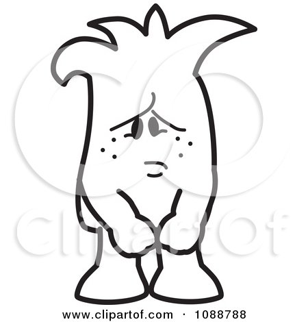 Lonely Face Clipart