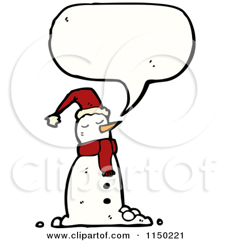 Melting Snowman   Royalty Free Vector Clipart By Lineartestpilot