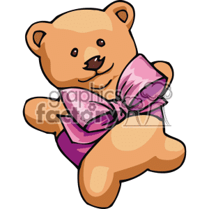 Pink Baby Bear Clipart Cute Teddy Bear With A Pink