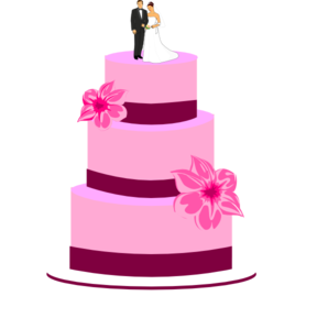 Pink Wedding Cake Clipart   Clipart Panda   Free Clipart Images