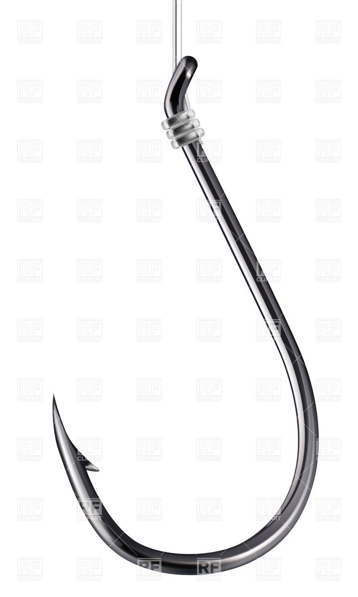 Realistic Fishhook Download Royalty Free Vector Clipart  Eps