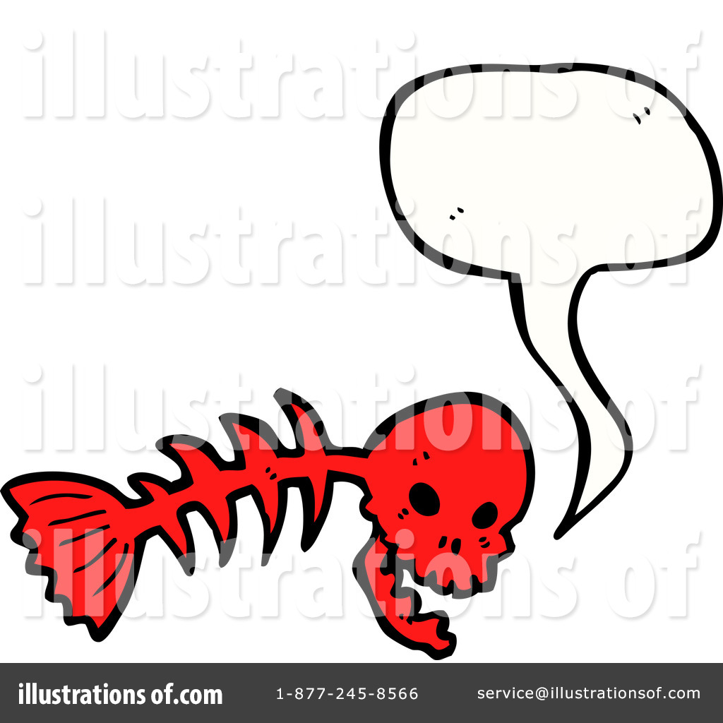 Royalty Free  Rf  Fish Bone Clipart Illustration By Lineartestpilot