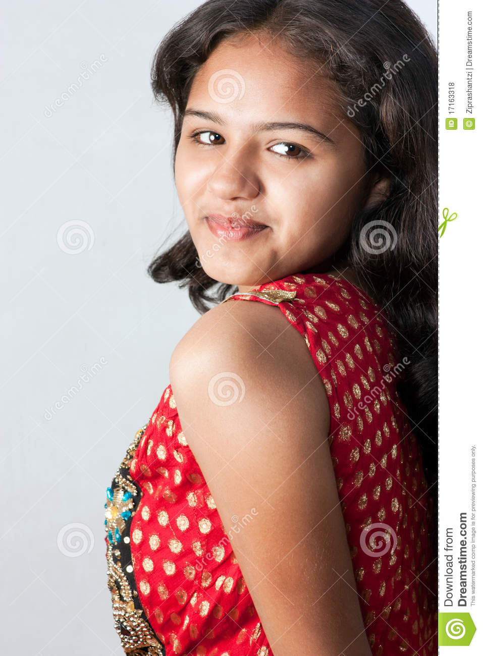 Shy Smile Of Beautiful Indian Girl Royalty Free Stock Photos   Image