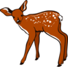 Teal Fawn Deer Clip Art At Clker Com   Vector Clip Art Online Royalty