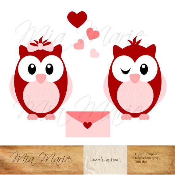   Valentine Clip Art   Owl Clipart Owl Clip Art Valentine Clipart    