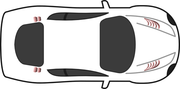 White Car   Top View Clip Art At Clker Com   Vector Clip Art Online