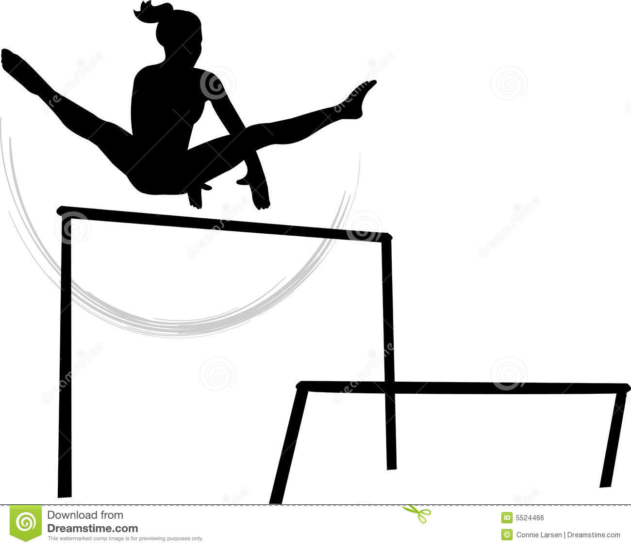 Women S Gymnastics Uneven Parallel Bars Royalty Free Stock Image    