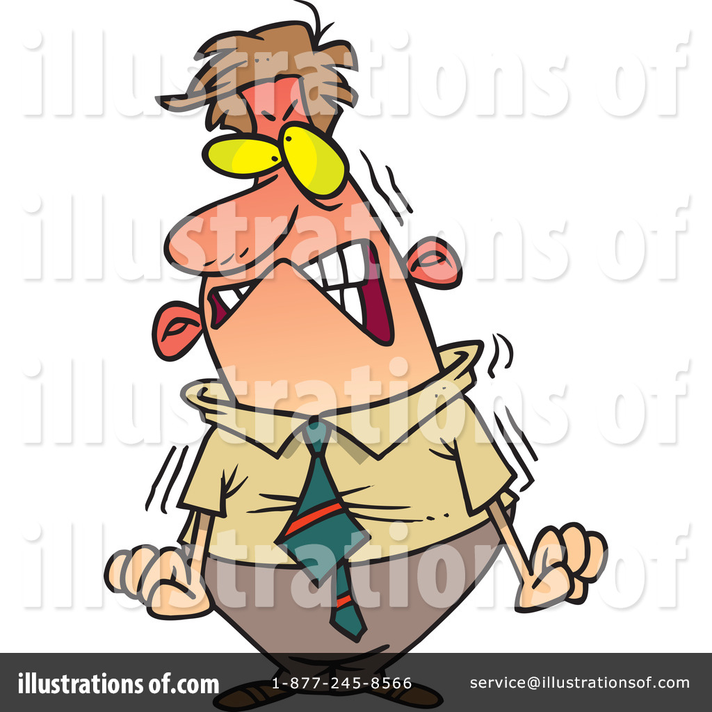 Angry Clipart  433660 By Ron Leishman   Royalty Free  Rf  Stock    