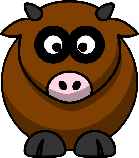 Brown Cow Clip Art   Animal   Download Vector Clip Art Online