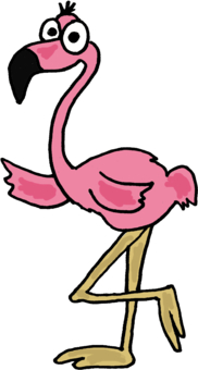 Cartoons Funny Pink Flamingo Design By Naturesfun Animals T Shirts    