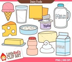 Fruit Food Group Clipart Clip Art   Dairy Food Group