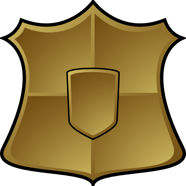 Gold Shield Clip Art At Clker Com   Vector Clip Art Online Royalty    