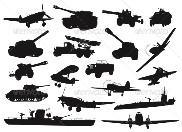 Graphicriver Military Silhouettes 4399155