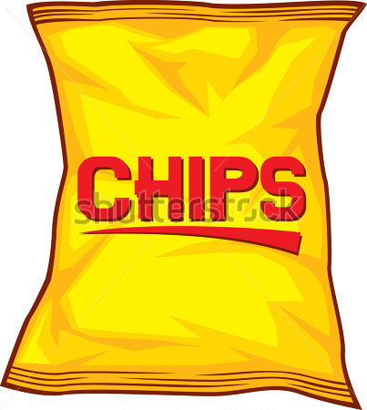 Potato Chips Bag Clip Arts   Clipartlogo Com