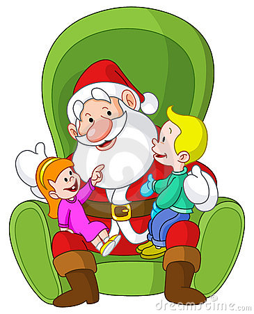 Royalty Free Stock Photos  Santa With Kids