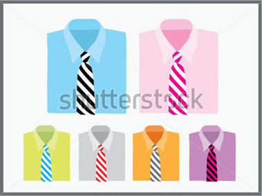 Shirt With Tie Stock Vector   Clipart Me