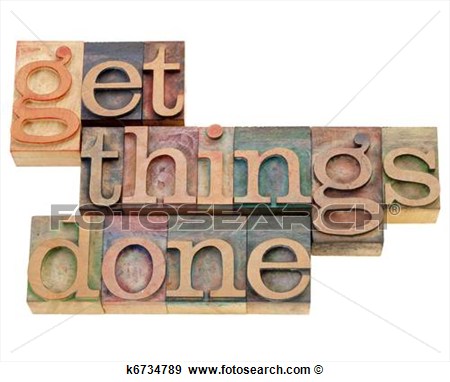 Stock Photograph   Get Things Done  Fotosearch   Search Stock    