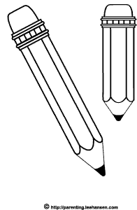 To Print A Full Size School Pencils Coloring Page In Adobe Pdf Format
