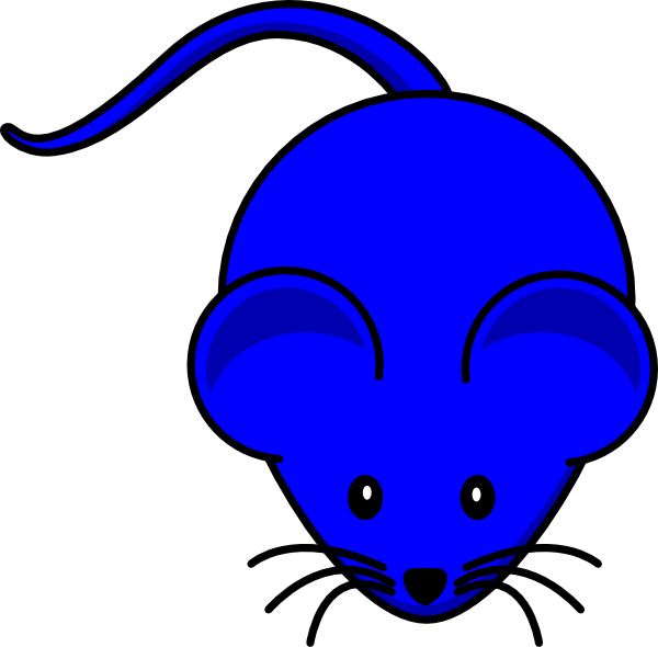 Blue Mouse Graphic Clip Art At Clker Com   Vector Clip Art Online