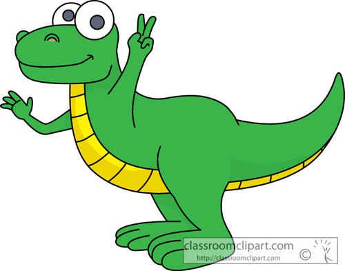 Clipart   Alligator With Peace Sign Cute Animal 15   Classroom Clipart