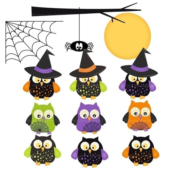 Halloween Owl Clipart   Clipart   Pinterest