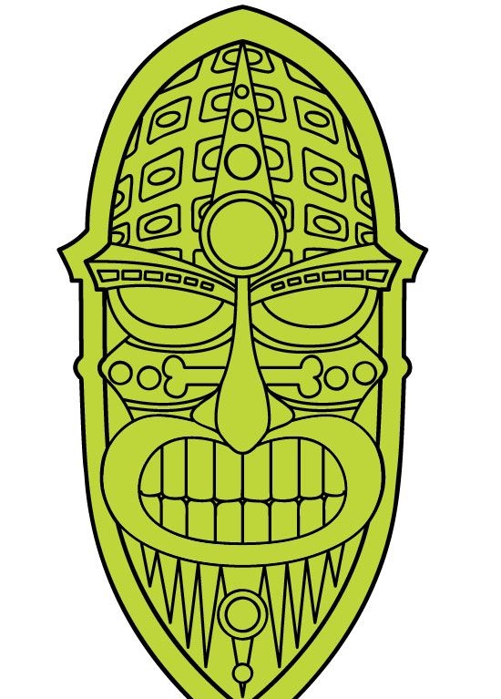 How To Create A Colorful Textured Tiki Mask In Illustrator   Adobe