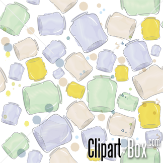 Related Glass Jar Seamless Background Cliparts