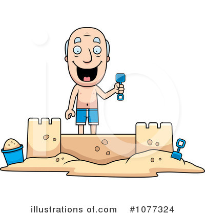Royalty Free  Rf  Sand Castle Clipart Illustration  1077324 By Cory