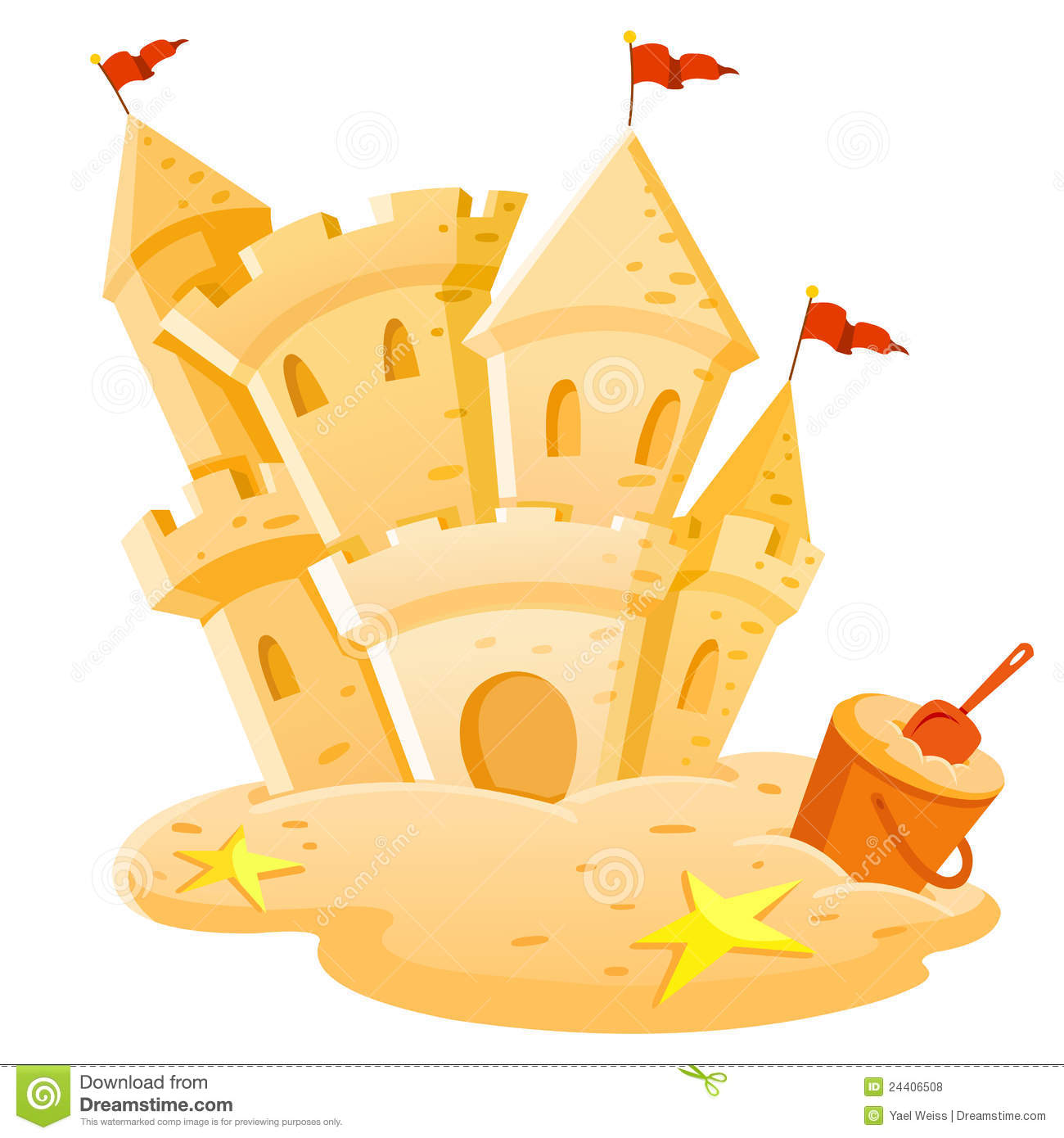 Sand Castle Royalty Free Stock Photos   Image  24406508