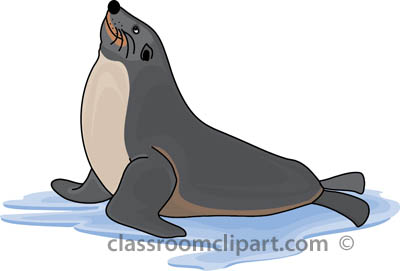 Seal Clipart   Seal Brown 3812 1a   Classroom Clipart