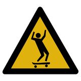 Skateboard Sign Royalty Free Stock Images