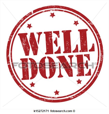 Well Done Grunge Rubber Stamp Vector Illustration