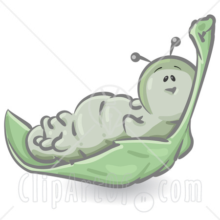Caterpillar On A Leaf Clipart 25801 Clipart Illustration