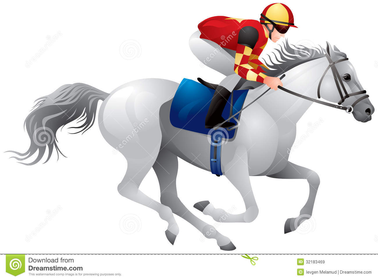 Cavalo Branco Do Derby Cavalo Do Esporte Equestre E Cavaleiro Na