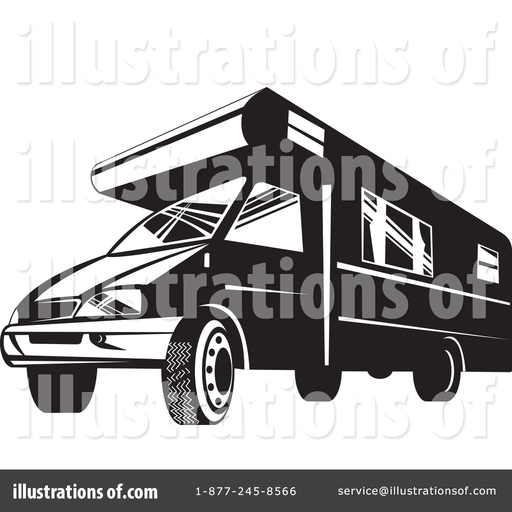 Displaying Images For   Rv Clip Art Black And White