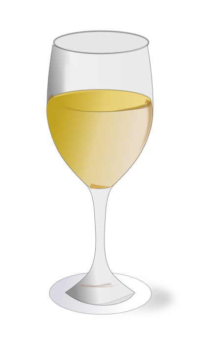 Free Glass Of White Wine Clip Art