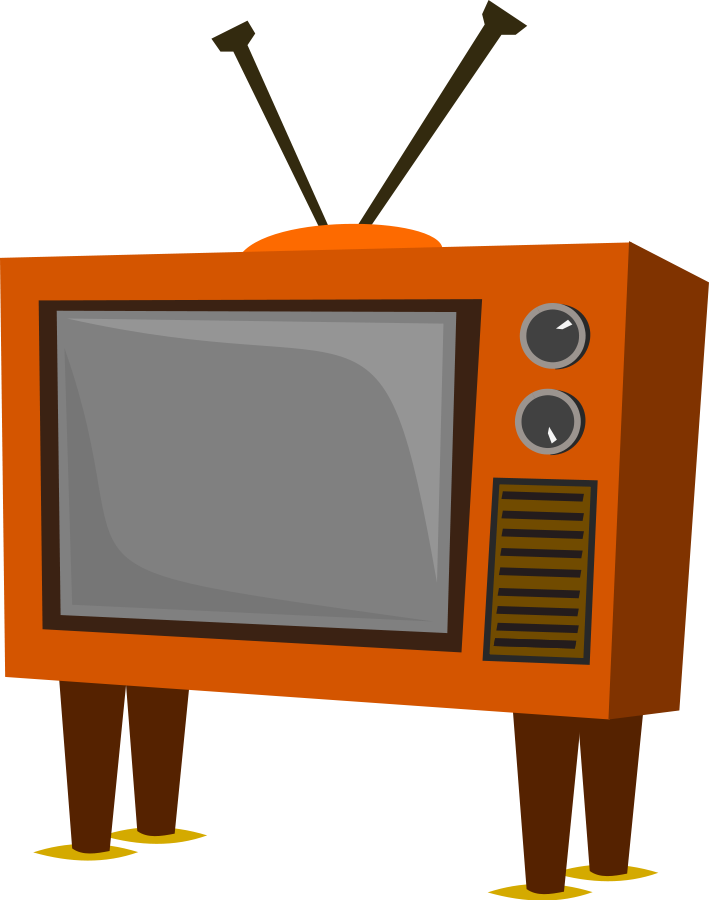 Funky Old Tv 900px Clipart