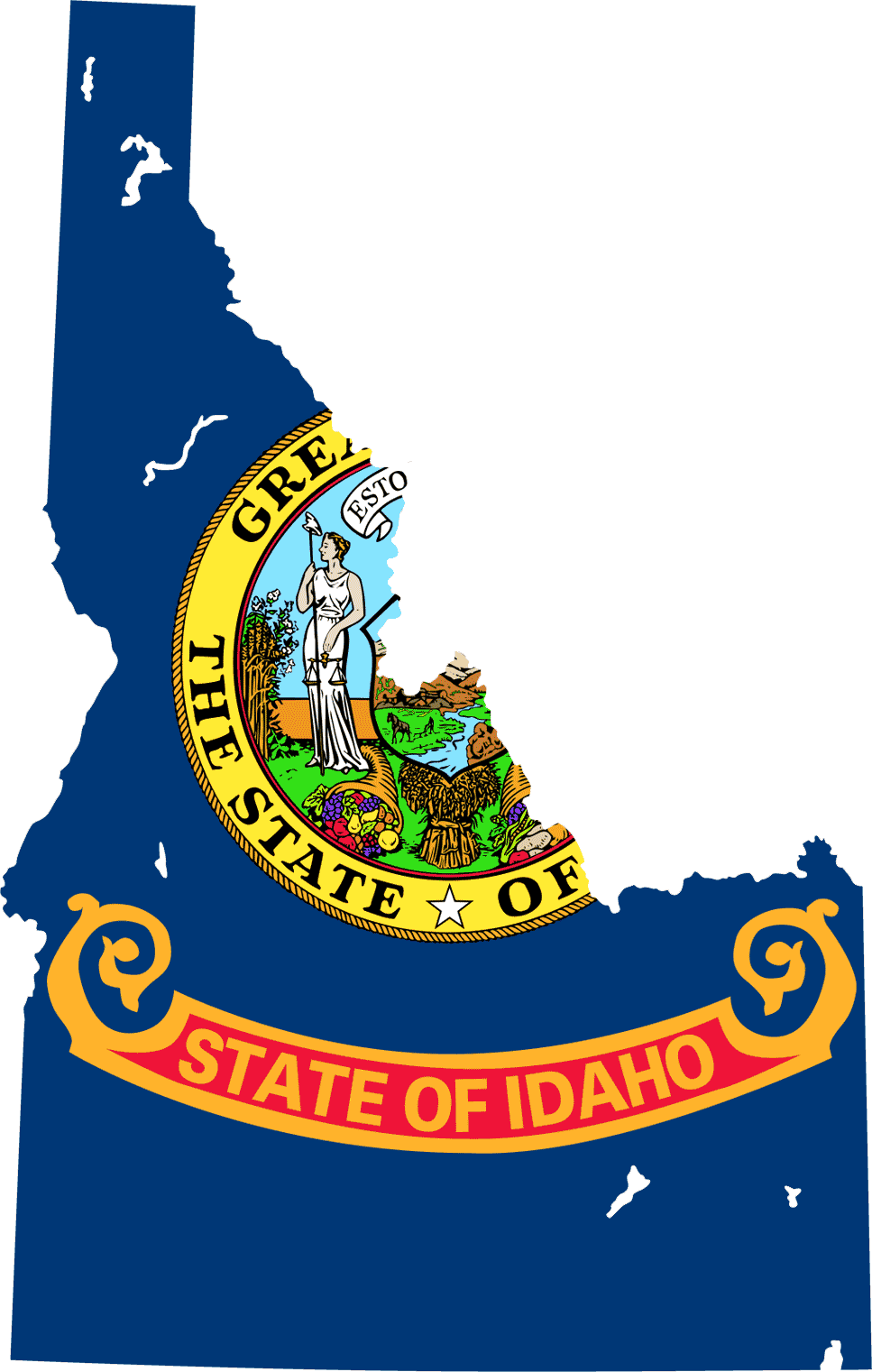 Idaho Flag Idaho Flag Map Idaho Flag Icon