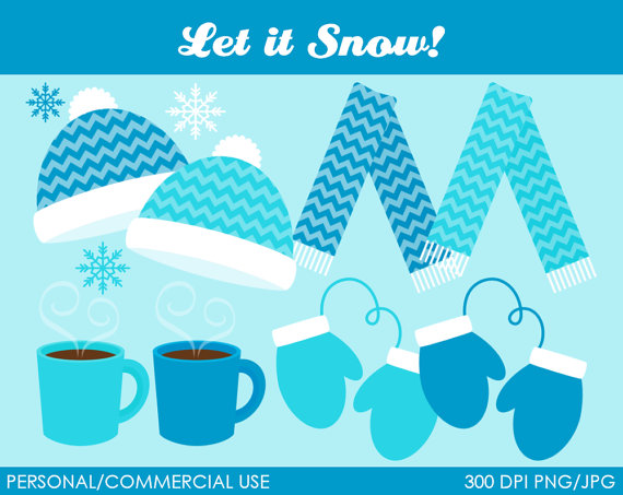 Let It Snow Clipart   Digital Clip Art Graphics For Personal Or    