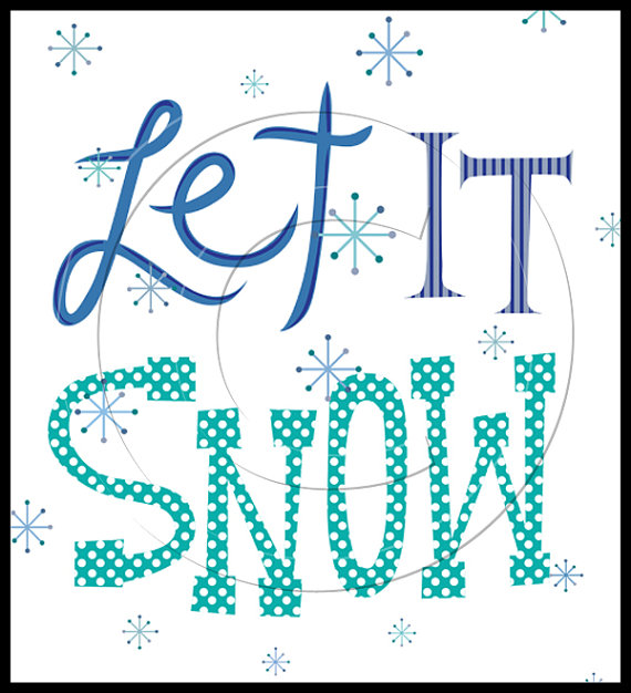 Let It Snow Png Clip Art Digital By Lillisgraphics On Etsy
