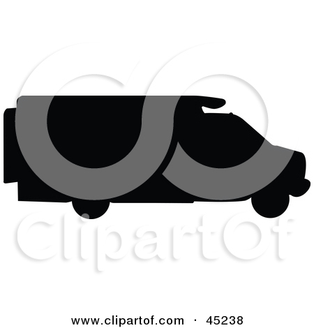 Luxurious Blue Bus Conversion Rv Motorhome Clipart Illustration