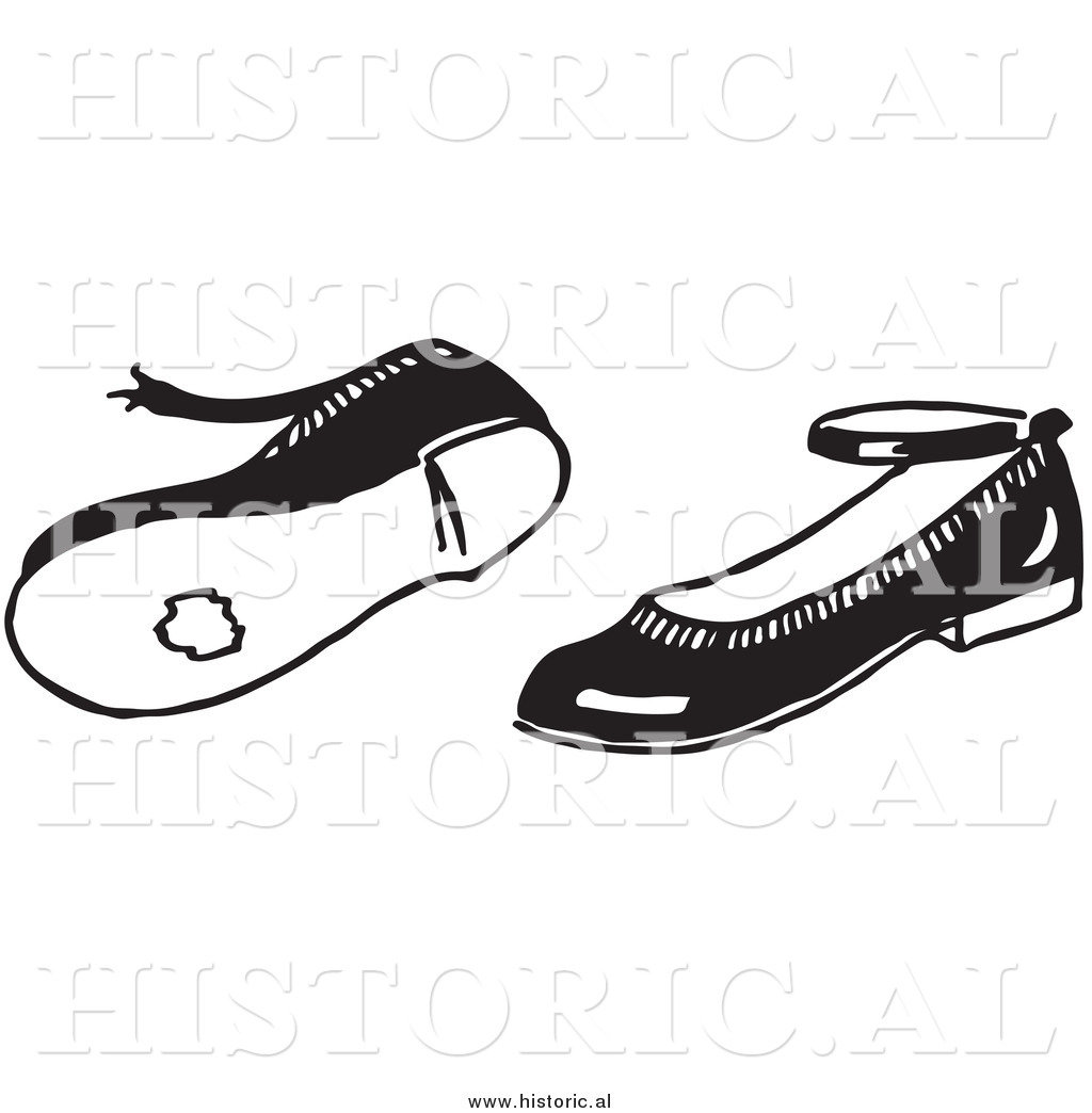 Old Shoes Clipart Historical Clipart Of A Girl S Pair Of Old Worn    
