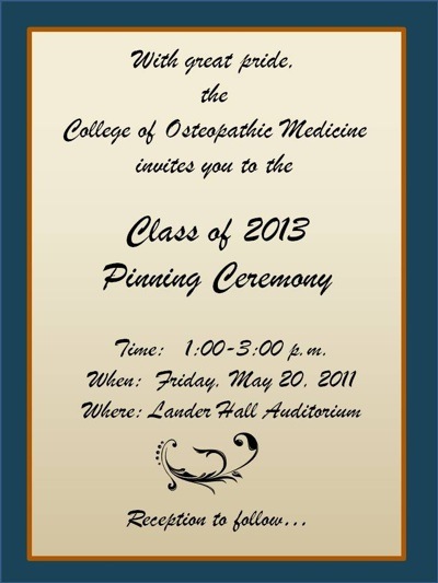 Our Florence Nightingale Quote Rn Adn Pinning Ceremony Invitations