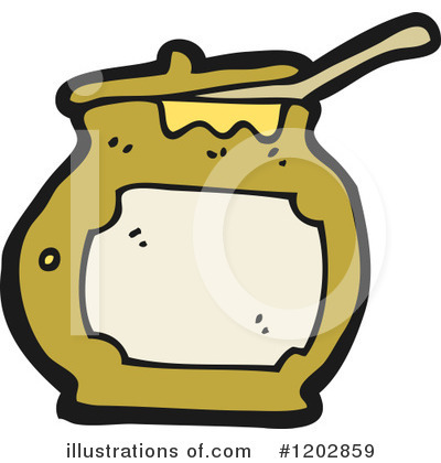 Royalty Free  Rf  Honey Jar Clipart Illustration By Lineartestpilot