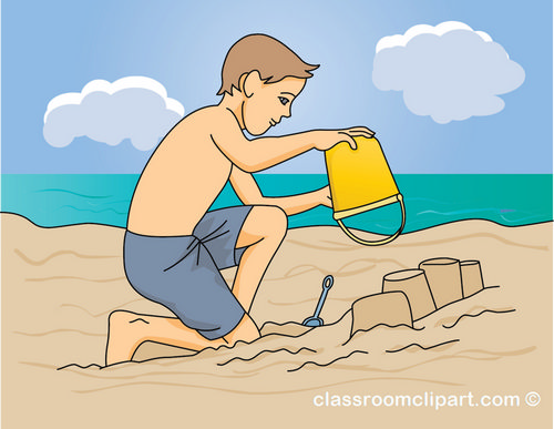 Summer   Beach Bucket Sand Boy   Classroom Clipart