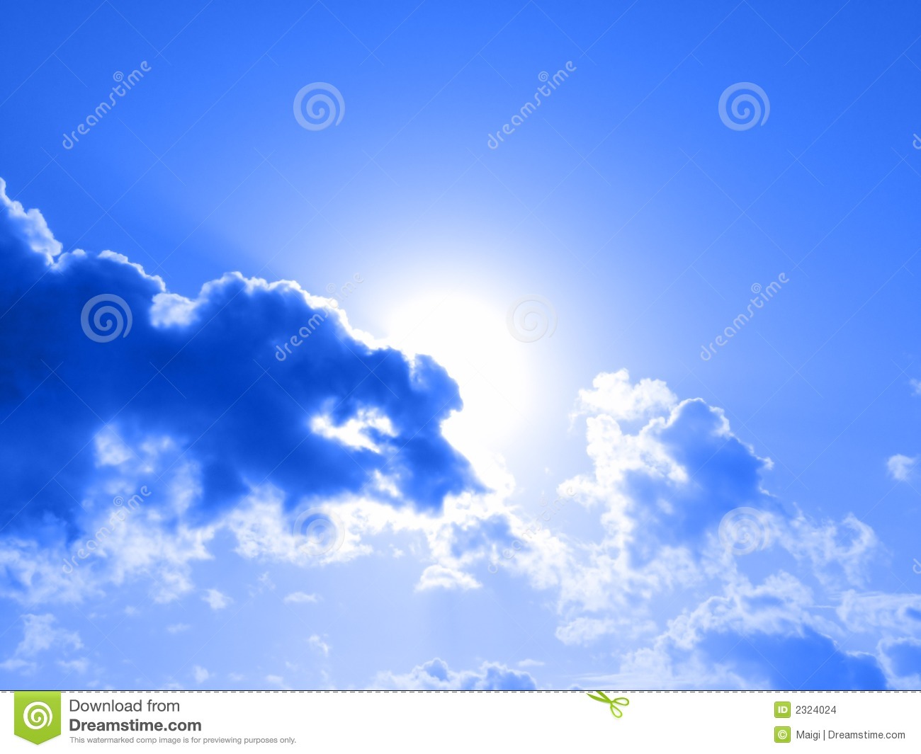 Sunny Sky Stock Images   Image  2324024