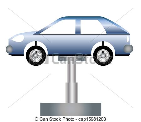 Vector Clipart Of Auto Repair Shop Vector Illustration Eps 10