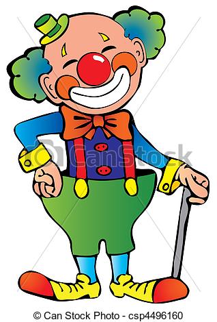 Vector Clipart Of Clowns Funny Clowns Vector Art Illustration On A