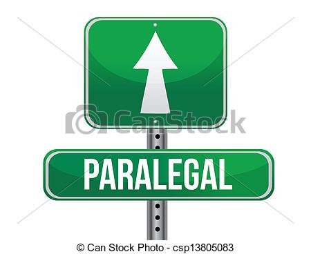 Vector   Paralegal Road Sign Illustration Design   Stock Illustration